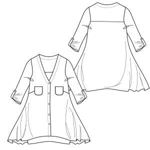 Fashion sewing patterns for Shirt 2818
